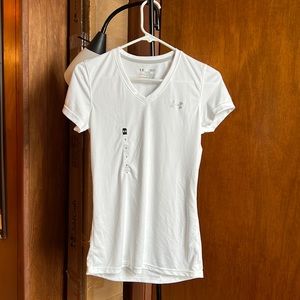 Under armour small dry fit white shirt